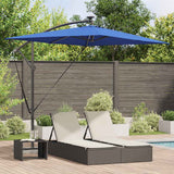 Vidaxl parasol azurblauw 294 x 200 x 270 cm polyester en aluminium