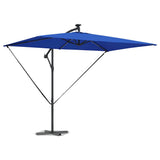 Vidaxl parasol azurblauw 294 x 200 x 270 cm polyester en aluminium