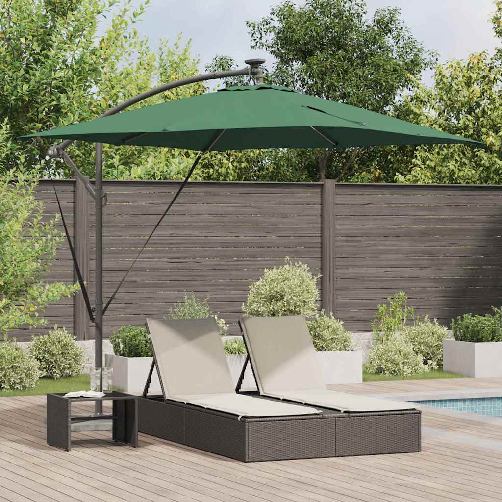 Vidaxl cantilever banana parasol groen 249 x 249 x 250 cm