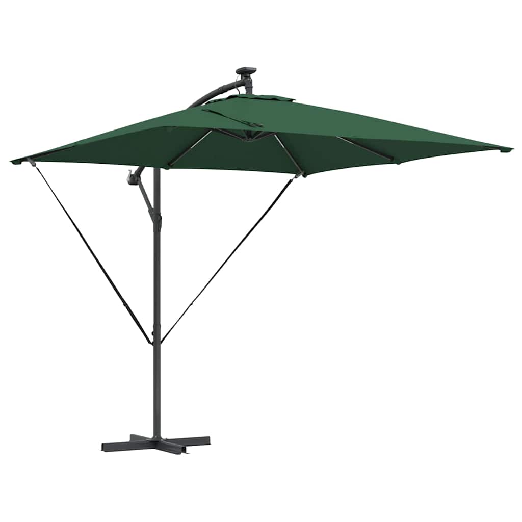 Vidaxl cantilever banana parasol groen 249 x 249 x 250 cm