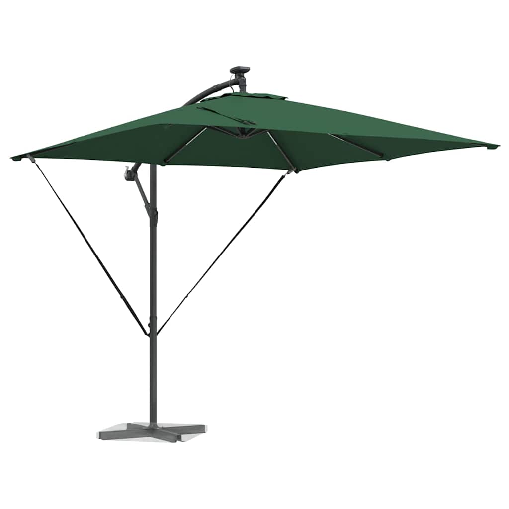 Vidaxl cantilever banana parasol groen 249 x 249 x 250 cm