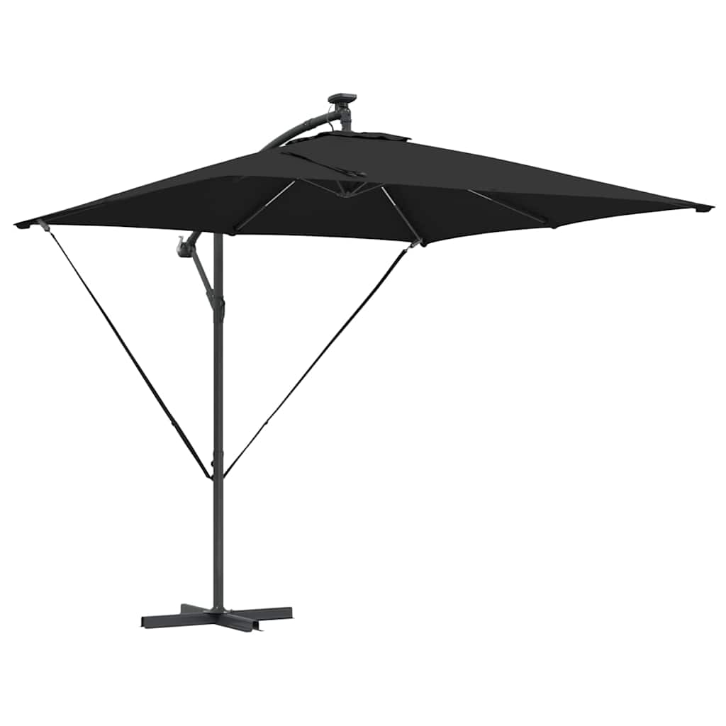 Vidaxl cantilever banana parasol zwart 249 x 249 x 250 cm