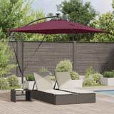 Vidaxl cantilever banana parasol bordeauxrood 249 x 249 x 250 cm