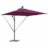Vidaxl cantilever banana parasol bordeauxrood 249 x 249 x 250 cm