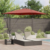 Vidaxl cantilever banana parasol terracotta 249 x 249 x 250 cm
