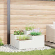 Vidaxl plantenbak wit 80 x 80 x 48 cm staal