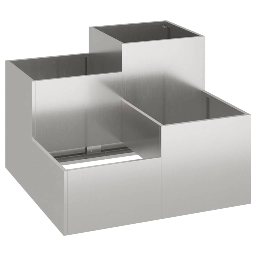 Vidaxl tuin bloempot roestig 100 x 100 x 60 cm cortenstaal