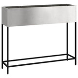 Vidaxl verhoogde tuin plantbak zilver 100 x 26 x 82 cm roestvrij staal