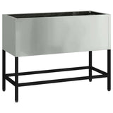 Vidaxl verhoogde tuin plantbak zilver 60 x 26 x 45 cm