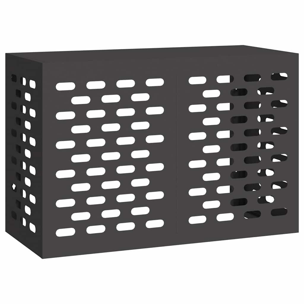 Vidaxl airconditioner hoes zwart 90 x 40 x 60 cm staal