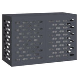 Vidaxl airconditioner hoes antraciet 90 x 40 x 60 cm staal