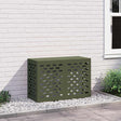 Vidaxl airconditioner hoes olijfgroen 90 x 40 x 60 cm staal