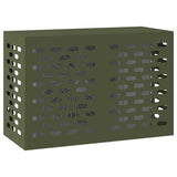 Vidaxl airconditioner hoes olijfgroen 90 x 40 x 60 cm staal