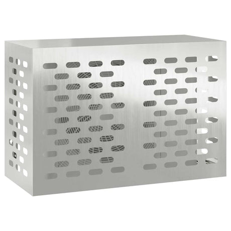 Vidaxl airconditioner hoes zilver 90 x 40 x 60 cm gegalvaniseerd staal