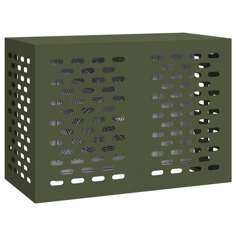 Vidaxl airconditioner hoes olijfgroen 100 x 50 x 70 cm staal