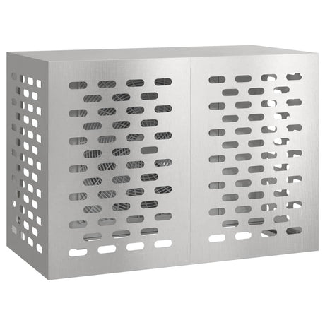 Vidaxl airconditioner hoes zilver 100 x 50 x 70 cm roestvrij staal