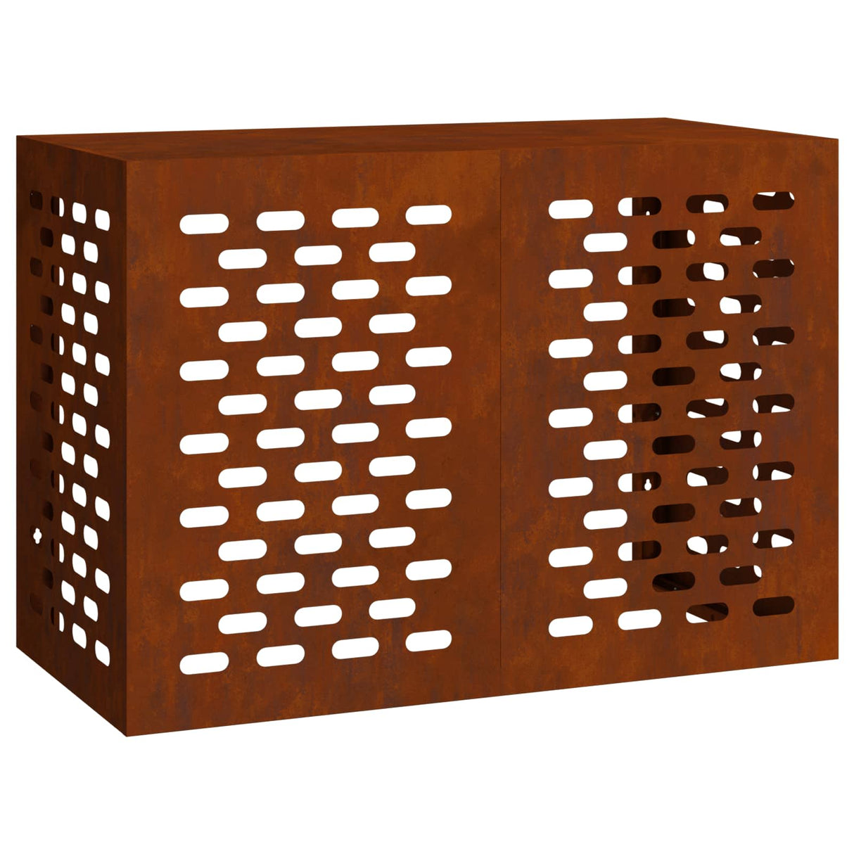 Vidaxl airconditioner hoes roestig 100 x 50 x 70 cm cortenstaal