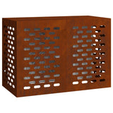 Vidaxl airconditioner hoes roestig 100 x 50 x 70 cm cortenstaal