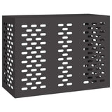 Vidaxl airconditioner hoes zwart 110 x 50 x 80 cm staal