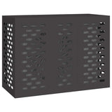 Vidaxl airconditioner hoes zwart 110 x 50 x 80 cm staal