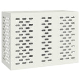 Vidaxl airconditioner hoes wit 110 x 50 x 80 cm staal
