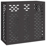 Vidaxl airconditioner hoes zwart 110 x 50 x 105 cm staal