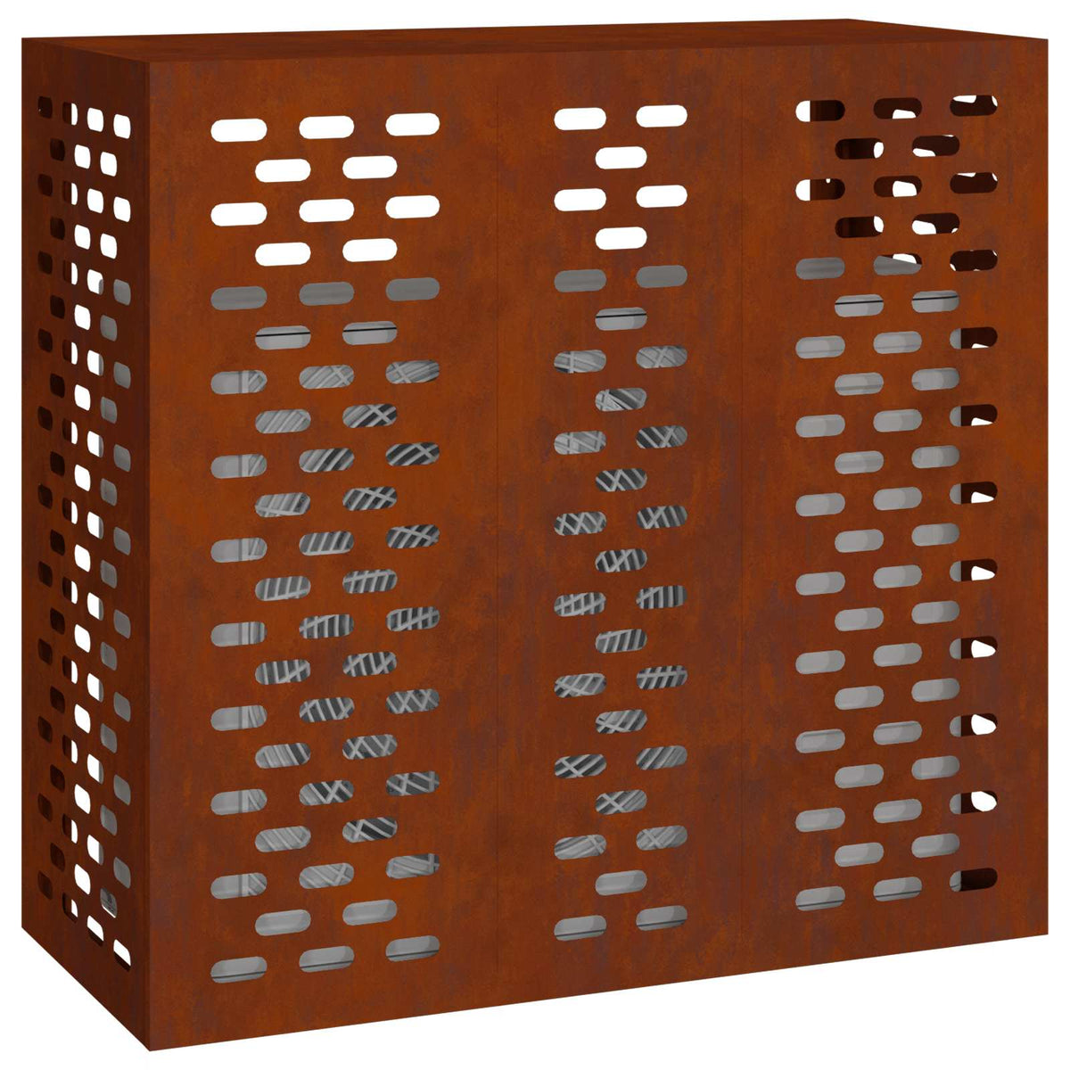 Vidaxl airconditioner hoes roestkleurig 110 x 50 x 105 cm