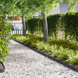 Vidaxl tuinrand 10 pcs zwart 100 x 0.05 x 20 cm koudgewalst staal