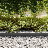 Vidaxl tuinrand 20 pcs zwart 100 x 0.05 x 20 cm koudgewalst staal