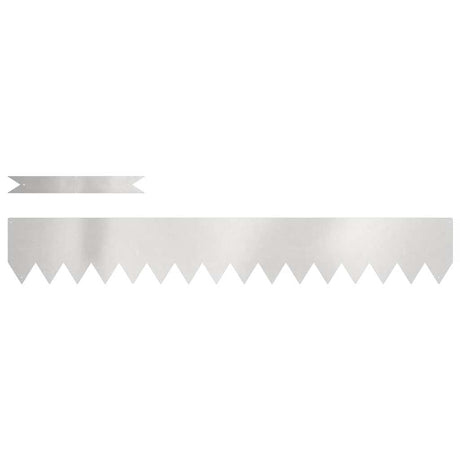 Vidaxl tuinrand 10 pcs zilver 100 x 0.05 x 20 cm roestvrij staal