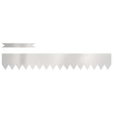 Vidaxl tuinrand 30 pcs zilver 100 x 0.05 x 20 cm roestvrij staal