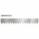 Vidaxl tuinrand 30 pcs zilver 100 x 0.05 x 20 cm gegalvaniseerd staal