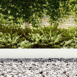 Vidaxl tuinrand 30 pcs wit 100 x 0.05 x 20 cm koudgewalst staal