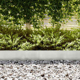 Vidaxl tuinrand 10 pcs zilver 100 x 0.05 x 20 cm roestvrij staal