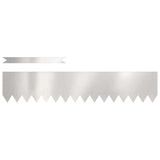 Vidaxl tuinrand 30 pcs zilver 100 x 0.05 x 20 cm roestvrij staal