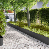 Vidaxl tuinrand 20 pcs zwart 100 x 0.05 x 20 cm koudgewalst staal
