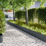 Vidaxl tuinrand 10 pcs antraciet 100 x 0.05 x 20 cm koudgewalst staal