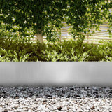 Vidaxl tuinrand 10 pcs zilver 100 x 0.05 x 20 cm gegalvaniseerd staal