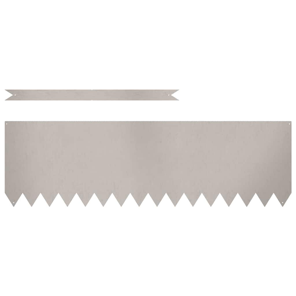 Vidaxl tuinrand 10 pcs bruin 100 x 0.05 x 20 cm cortenstaal