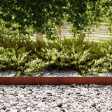 Vidaxl tuinrand 20 pcs bruin 100 x 0.05 x 20 cm cortenstaal