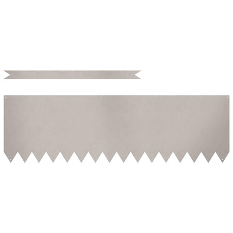 Vidaxl tuinrand 20 pcs bruin 100 x 0.05 x 20 cm cortenstaal