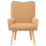 Vidaxl fauteuil beige 63 x 67 x 94 cm polyester en multiplex
