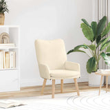 Vidaxl fauteuil crème 63 x 67 x 94 cm stof