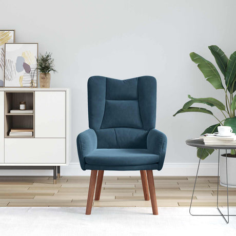 Vidaxl fauteuil blauw 63 x 67 x 94 cm fluweel