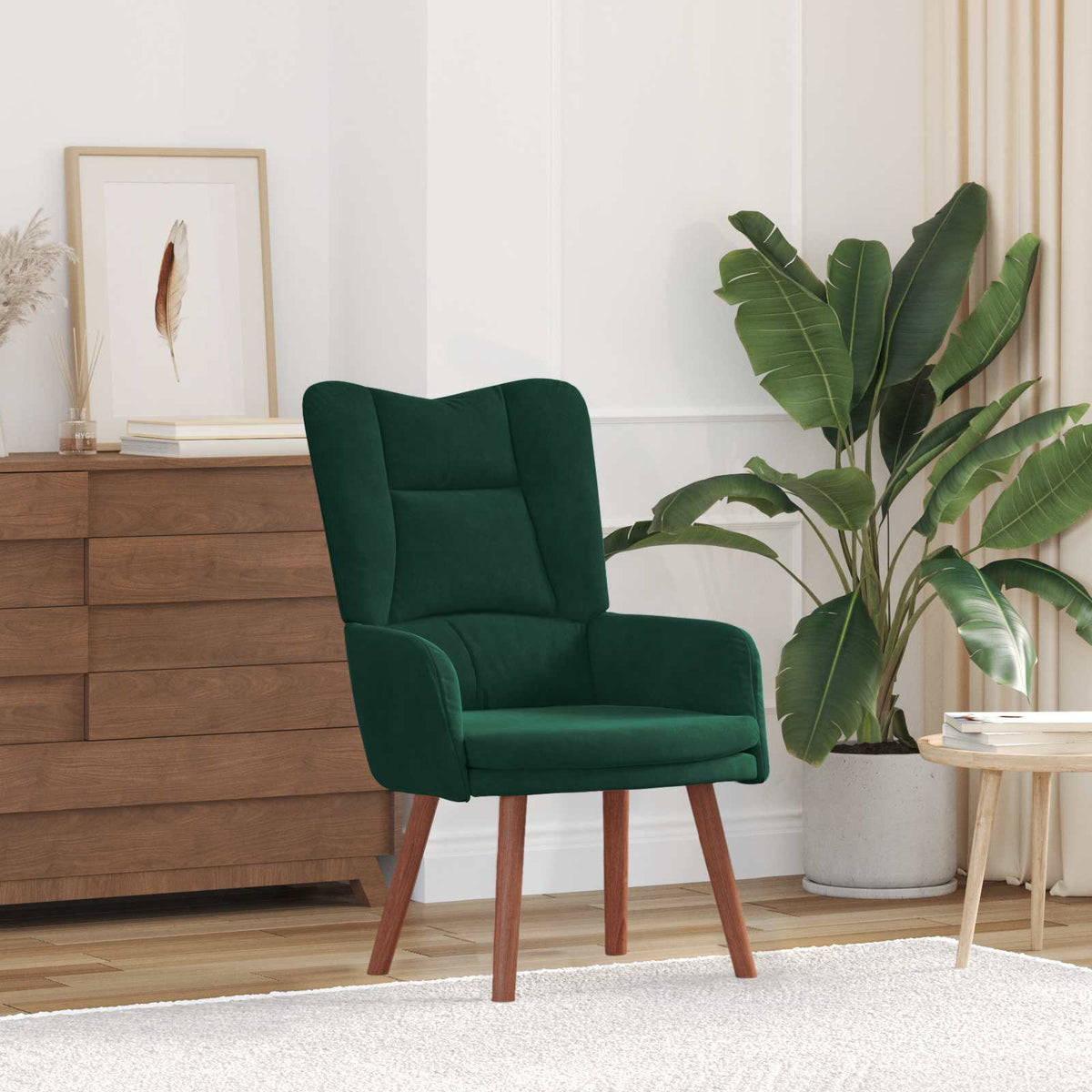 Vidaxl fauteuil donkergroen 63 x 67 x 94 cm fluweel