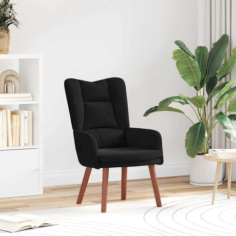 Vidaxl fauteuil zwart 63 x 67 x 94 cm fluweel