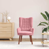 Vidaxl fauteuil roze 63 x 67 x 94 cm fluweel
