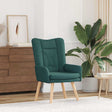 Vidaxl fauteuil donkergroen 63 x 67 x 94 cm stof en multiplex