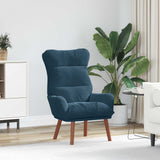Vidaxl fauteuil blauw 69 x 74 x 93 cm fluweel