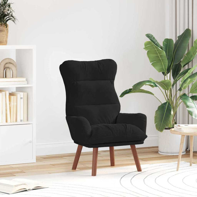 Vidaxl fauteuil zwart 69 x 74 x 93 cm fluweel